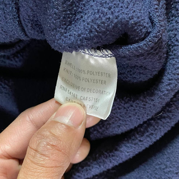 New England Patriots Full Zip Hoodie Blue Men's XXL NFL - Picture 5 of 9